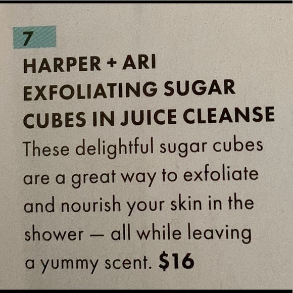 NWT Harper + Ari Exfoliating Sugar Cubes Cleanse - Picture 3 of 3